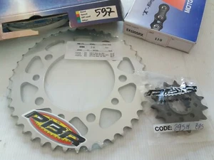 KIT TRASMISSIONE PBR EK597 HONDA HORNET 600 CATENA MODIFICA A 520SRX C.Z43 P.Z15 - Imagen 1 de 3