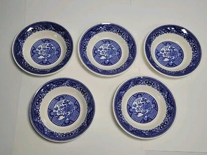 Blue Willow by Royal Sebring Ohio Dessert Bowls 5.5" Lot of 5 Dinnerware - Picture 1 of 13