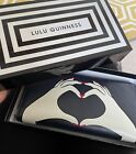 Lulu Guinness Leder-Geldbörse mit Reißverschluss und Herz