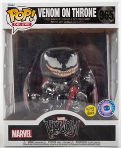 Funko Pop! Deluxe: Marvel Venom On Throne #965 Glow In The Dark nuovo con scatola - Foto 1 di 2