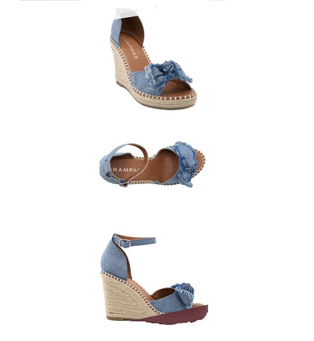 Sandalias de cuña para mujer Rampage Hayna nuevas en caja talla 71/2 M Foto 1 de 1