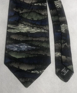 Puritan Special Edition Neck Tie 100% Poly Nature Blue Green Brown 58" x 3.75" - Picture 1 of 3