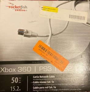 Rocketfish - 50' Cat5e Netzwerkkabel für Xbox 360, Ps3, Ps2 und Wii Neu OVP - Bild 1 von 4