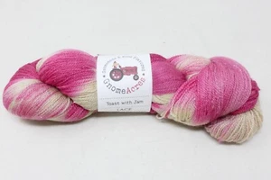 Gnomo Acres Hilo ENCAJE Teñido a Mano 75% SW Merino 20% Seda Brillo Potencia 435 Yardas NUEVO - Imagen 1 de 7