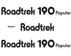 RoadTrek 190 Popular RV Decals (Set Of 4) – OEM New Oracle