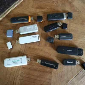 lot de 10 cles usb dongle WIFI BLUETOOTH AUDIO 3G 3G+ HSDPA huawei tp link edup - Zdjęcie 1 z 6