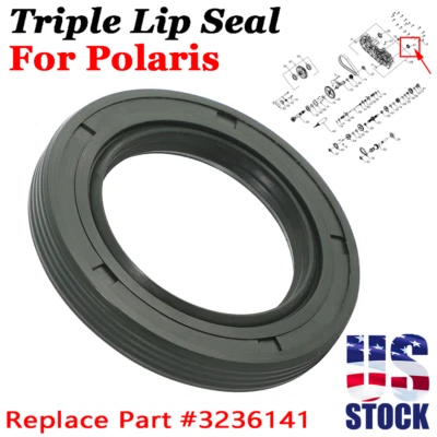 US Triple Lip Seal Part #3236141 For Polaris Ranger 1000 XP Pro XD Sportsman 570 — 第 1/4 张图片