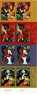 US #3939-3942 MNH Plate Block 2005 Let’s Dance Cha Cha Merengue Salsa Mambo - Picture 1 of 1