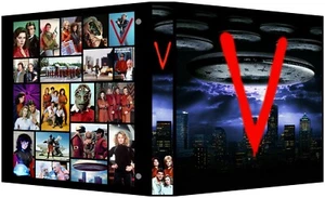 "V" THE VISITORS Custom 3-Ring Binder Album MARC SINGER/FAYE GRANT/JANE BADLER - Picture 1 of 3