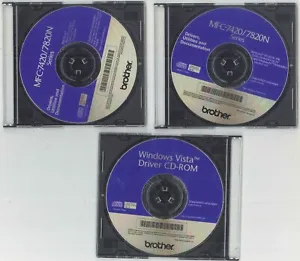 Brother MFC-7420 7820N Driver Documentation Disks Mac OS 9.1 Windows 98 XP Vista - Picture 1 of 7