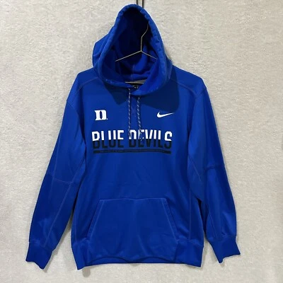 Nike Reino Unido Duke Blue Devils NCAA Baloncesto Therma-Fit Sudadera con Capucha Azul Grande - Defecto Foto 1 de 4