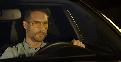 Gafas de sol para conducir clásicas nocturnas y diurnas lentes amarillas HD UV 400 Foto 1 de 3