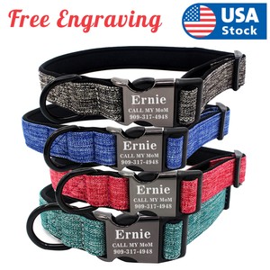personalised dog collars ebay