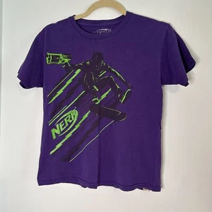 2012 Purple Nerf Skateboard Tee Kids Size 14/16 - Picture 1 of 3