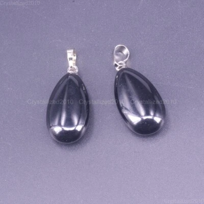 Piedras preciosas naturales gota lágrima piedra mixta Reiki chakra cuentas curativas colgante  Foto 1 de 4