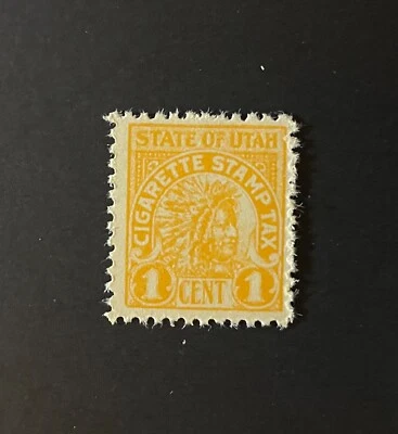 Utah State Revenue Stamp - 1 cent orange Cigarette Tax #C2 - MNH - UT - Image 1 of 2