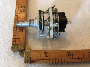 One Vintage Used CRL, Centralab, XP-012336, 4P2T Rotary Switch w/ AC Switch - Picture 1 of 3