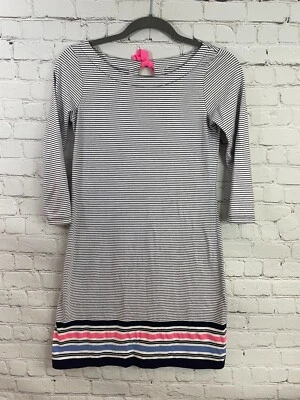 Mini Vestido Lilly Pulitzer Noelle Talla XS Azul Marino Bayside Rayas Informal Algodón Foto 1 de 4