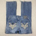 Affliction Cooper Relaxed Boot Distressed Denim Jeans Men's 31x32 FLAW!