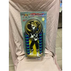 Vintage 90' Mighty Morphin Power Rangers 18 Black Ranger Blasform Action Wandleuchte - Bild 1 von 2