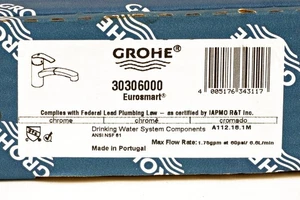 Grohe 30306000 Eurosmart Chrome Single-Handle Pull-Out Kitchen Faucet -A - Picture 1 of 3