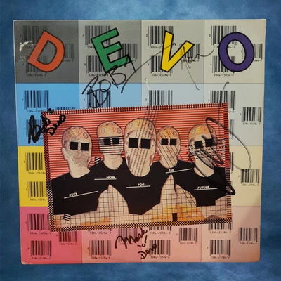 Devo - signed vinyl record - Duty Now For The Future - 5 signatures - Image 1 of 2
