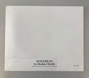 1984 Wisconsin State Trout & Salmon Stamp Print by Rockne Knuth - Picture 1 of 7