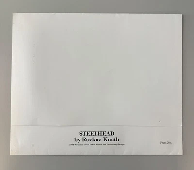 1984 Wisconsin State Trout & Salmon Stamp Print by Rockne Knuth - Image 1 of 4