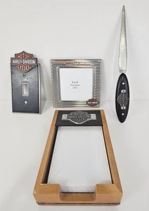 Porta notas accesorios Harley Davidson 4 piezas - Abridor de cartas - Cubierta de interruptor - Marco 💙 - Imagen 1 de 13