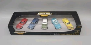 Ertl American Muscle 5 Pack GTO, Vette, Cougar, Camaro, 57 Chevy Toys R US  - Picture 1 of 8