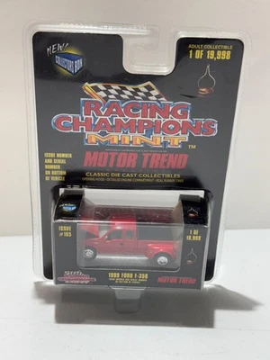 CAMPEONES DE CARRERAS COMO NUEVO MOTOR TENDENCIA 1999 CAMIONETA FORD F-350 COLECCIÓN FUNDIDA A PRESIÓN Foto 1 de 2