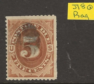 US Scott J18 Used Rag Early Postage Due! - Image 1 of 4