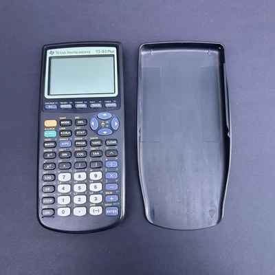 Texas Instruments TI-83 Plus Graphing Calculator TESTED w/ Slide Cover - Image 1 of 4