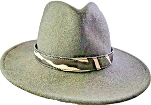 Fauxleather Zebra skin hatband adjustable Western cowboy cowgirl black & white - Picture 1 of 12