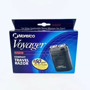 Vintage Norelco Voyager 105DB Compact Travel Razor Shaver 1995 NIB - SHIPS FREE! - Picture 1 of 3