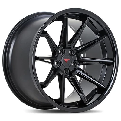20x8.5"Ferrada Wheels CM2 Matte Black with Gloss Black Lip Rims (S02) Foto 1 de 4