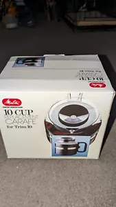 NIB Melitta Replacement Glass Coffee Carafe 10 c. 44 oz Trim 10 LCM-10S RCA-10L - Picture 1 of 5