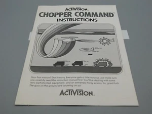Atari 2600 Game Manual USED CHOPPER COMMAND - Picture 1 of 2