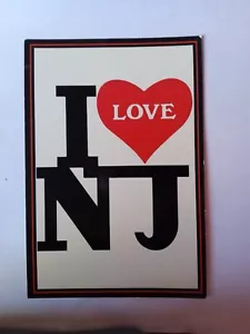I LOVE NEW JERSEY Postkarte um 1990 - Bild 1 von 2