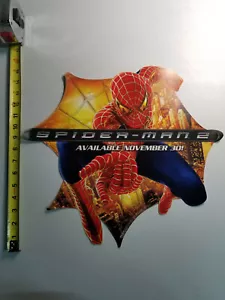 Spider-Man 2 15" Vinyl Wall Promo Decal Sticker - Picture 1 of 1