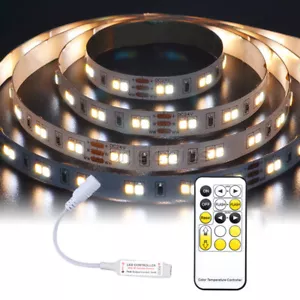 LED Controller 15 Keys Dual color temperatures LED IR Remote dimmer DC5-24V New - Picture 1 of 11