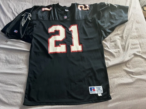 Russell Athletic Atlanta Falcons Retro Vintage Deion Sanders Jersey #21 Size 52 Cover