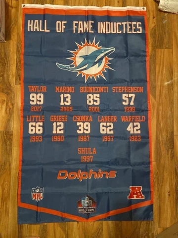 Miami Dolphins Nation 3x5ft Flag Hall of Fame Inductees NFL Football Team Banner Cover