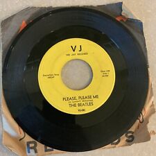 Vintage The Beatles VJ - 581 PLEASE PLEASE ME / FROM ME TO YOU Vinyl 45 Record