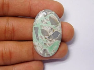 100% Natural Green Variscite gemstone Cabochon Loose For Jewelry 30 Cts ME-7913 - Picture 1 of 6