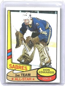 1980-81 Topps Hockey Don Edwards All-Star #92 NM/MT BUFFALO SABRES