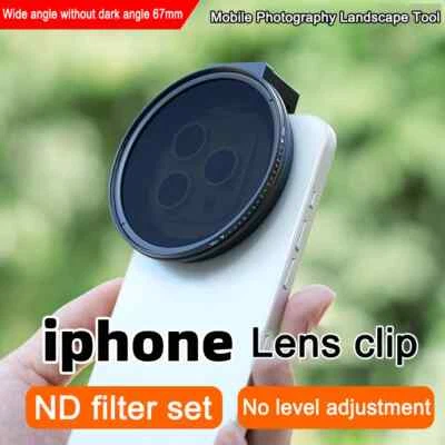 FOTGA 67mm Metal Phone Filter kit Cold Shoe Mount Lens For iPhone 14 15 16 Pro - Image 1 of 4