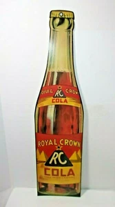 Royal Crown RC Cola Vintage Tall Cardboard Soda advertising Sign - Picture 1 of 7
