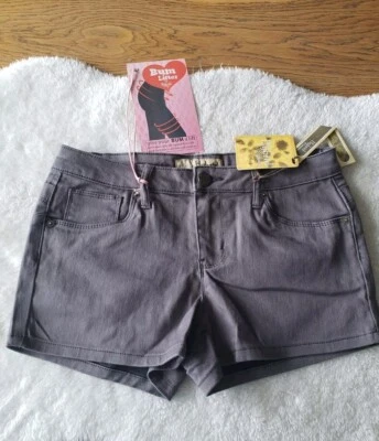 Pantalones Cortos Talla 7 Hybrid & Company Gris Elastizados 3" Forma Entrepierna 5 Bolsillos Elastizados Nuevos con Etiquetas Foto 1 de 4