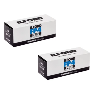 EXPIRED 2 Rolls x ILFORD FP4 Plus Black & White 120 Medium Format Film 04/2025 - Image 1 of 4
